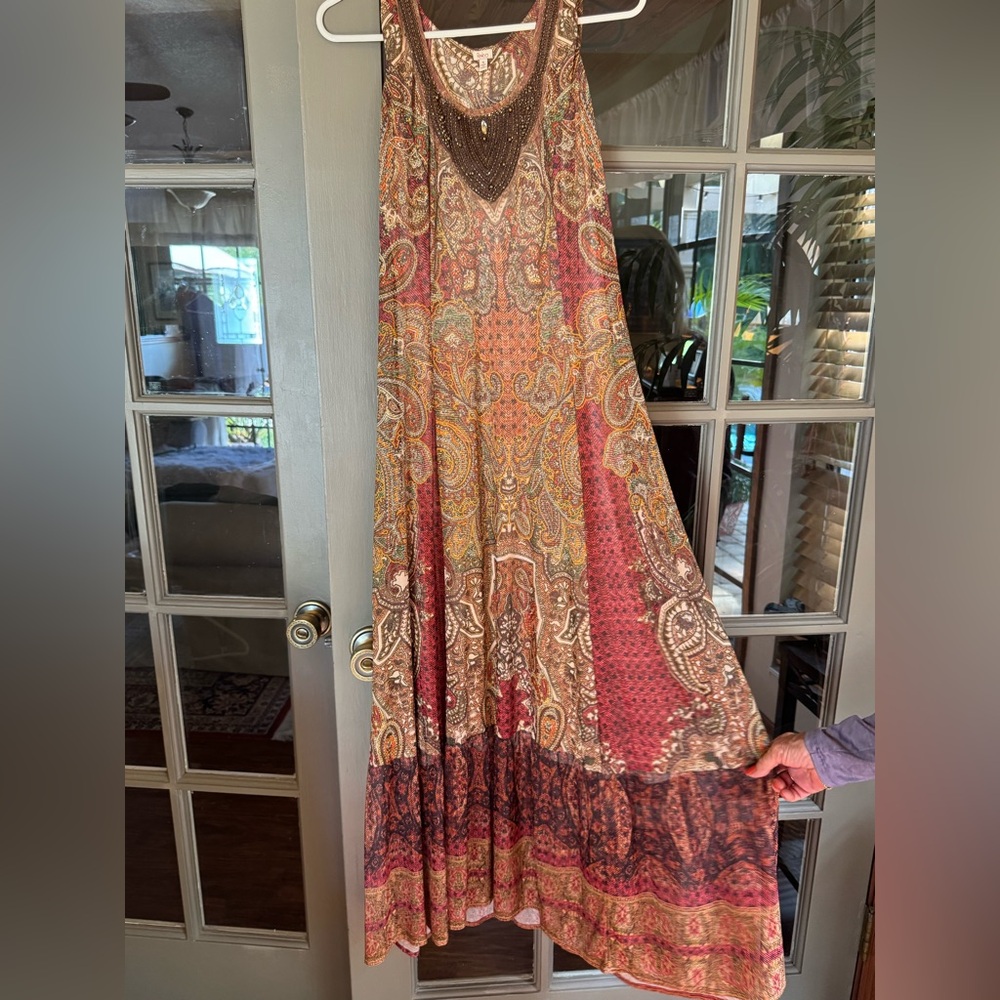 Reba Multicolor Paisley Maxi Skirt